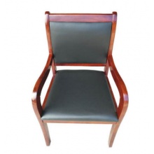 國產 實木會議椅高檔會客椅簡約帶扶手會議室椅子